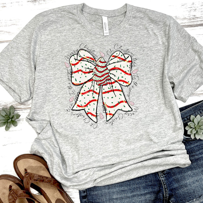 Coquette Christmas Cookie Bow DTF Transfer