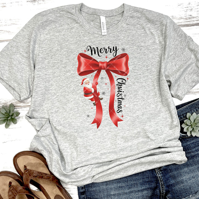 Coquette Christmas Bow DTF Transfer