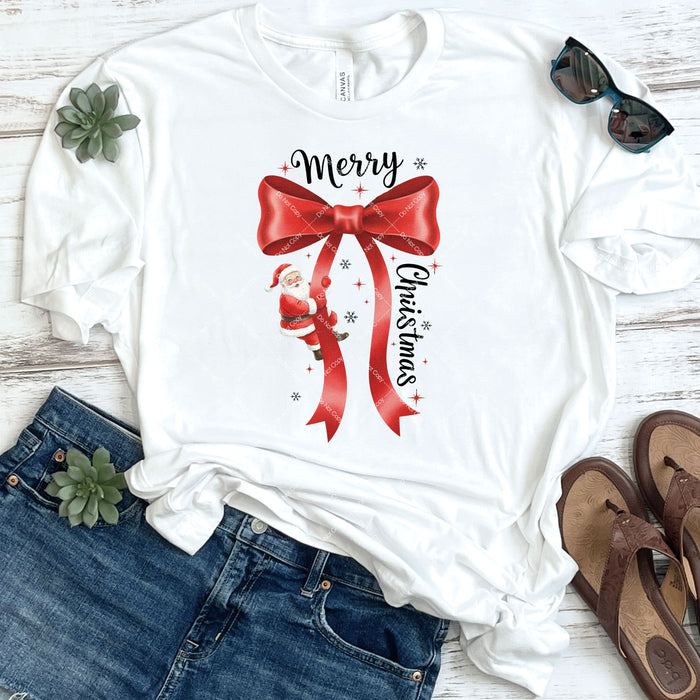 Coquette Christmas Bow DTF Transfer