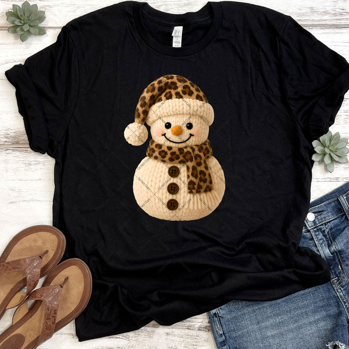 Faux Knit Snowman DTF Transfer