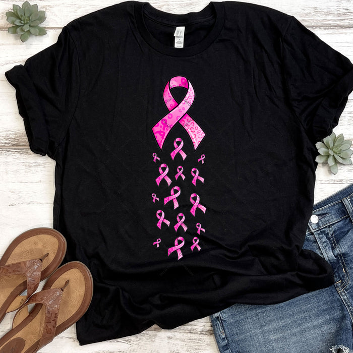 Breast Cancer Warrior Ribbons DTF Transfer