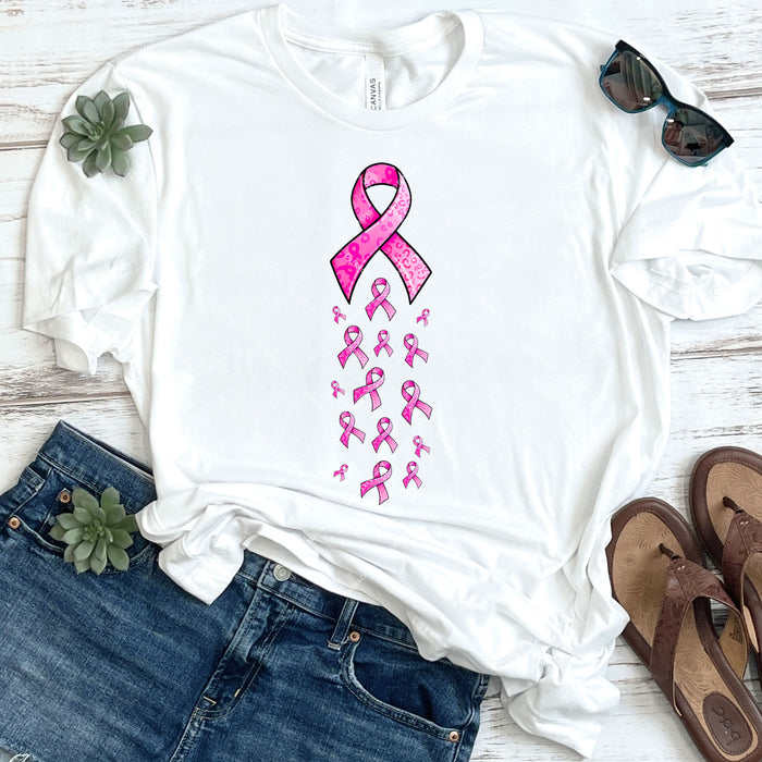 Breast Cancer Warrior Ribbons DTF Transfer