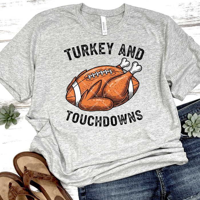 Turkey And Touchdowns DTF Transfer