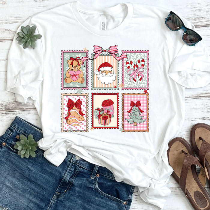 Christmas Stamps DTF Transfer
