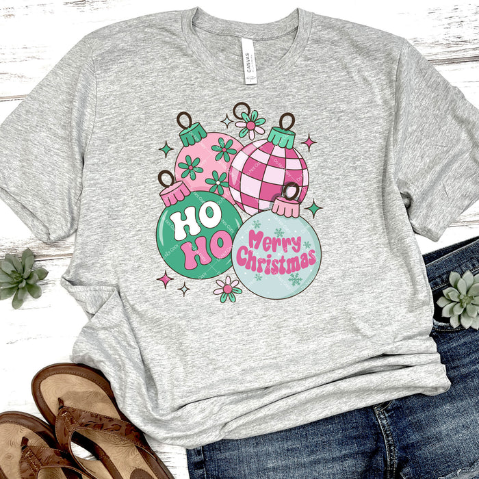 HoHo Merry Christmas Ornaments DTF Transfer