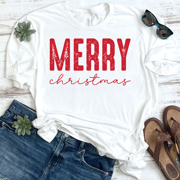 Merry Christmas DTF Transfer