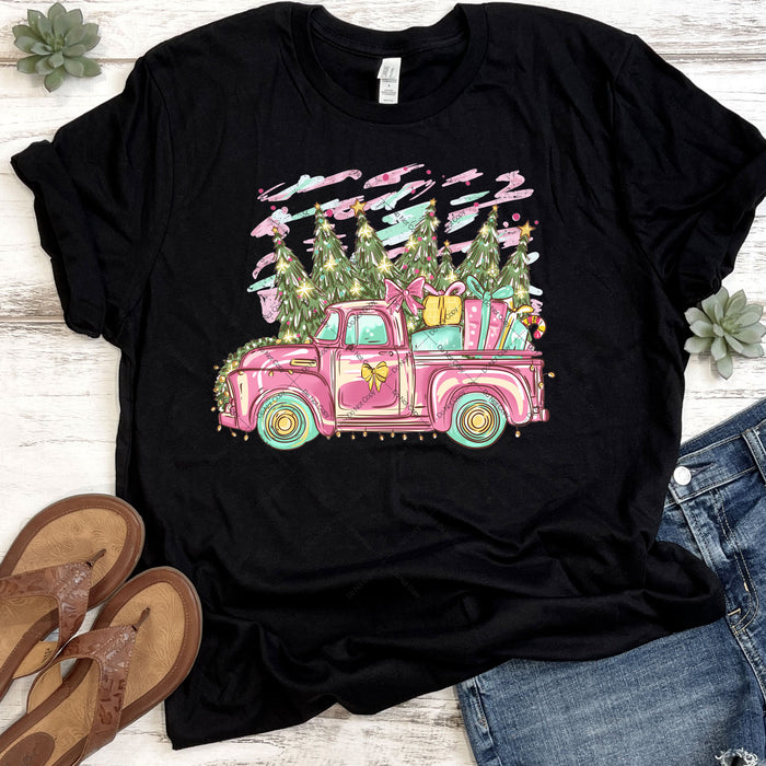Christmas Truck DTF Transfer