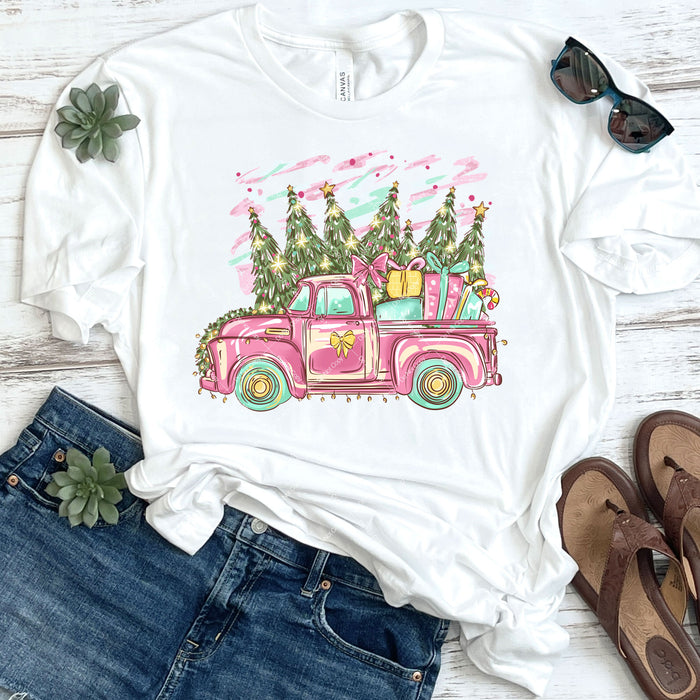 Christmas Truck DTF Transfer