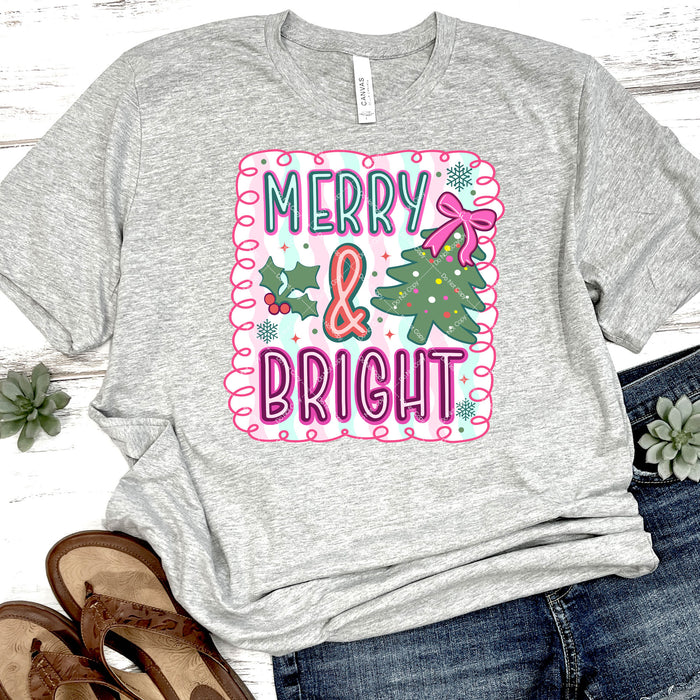 Merry & Bright DTF Transfer