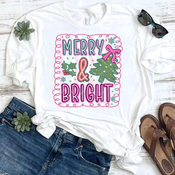 Merry & Bright DTF Transfer