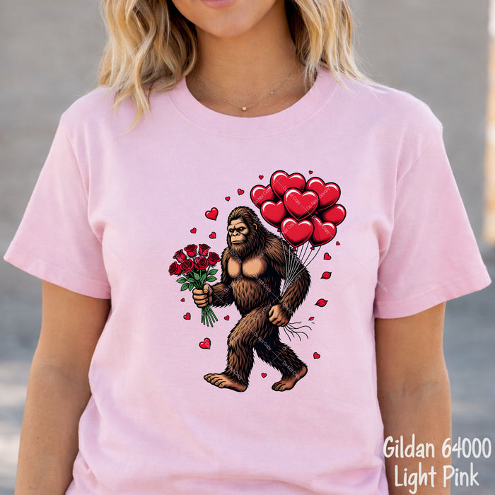 Big Foot Valentine DTF Transfer