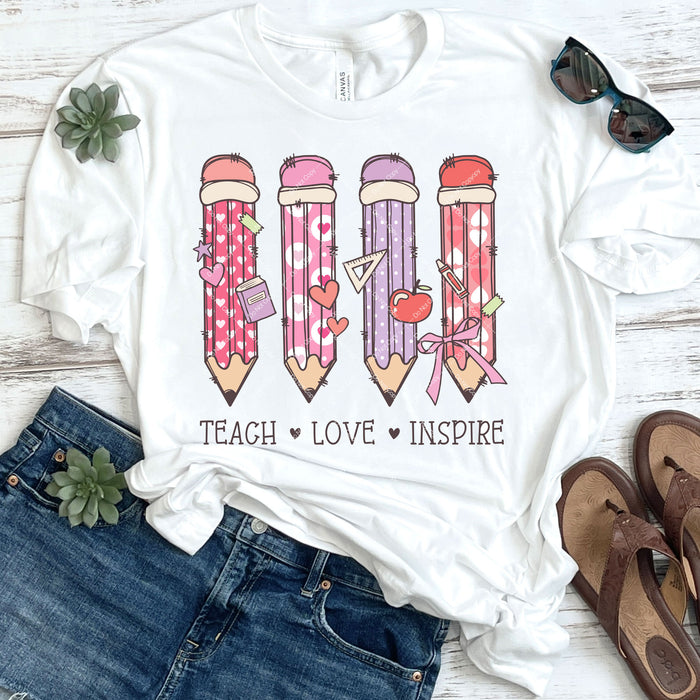 Teach Love Inspire DTF Transfer