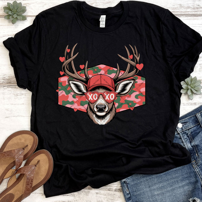 Valentine Buck Mount DTF Transfer