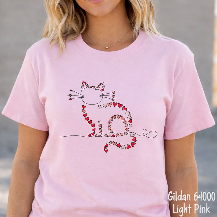 Valentine Kitty DTF Transfer