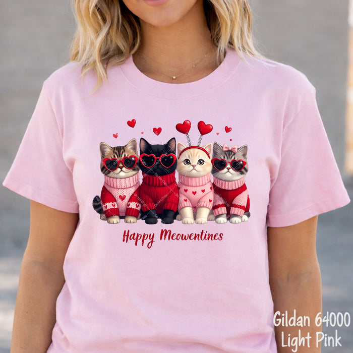 Happy Meowentines DTF Transfer