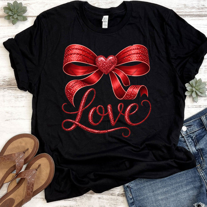 Coquette Valentine Bow DTF Transfer
