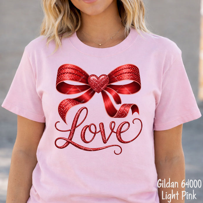 Coquette Valentine Bow DTF Transfer