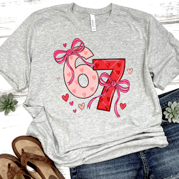 67 Valentine DTF Transfer