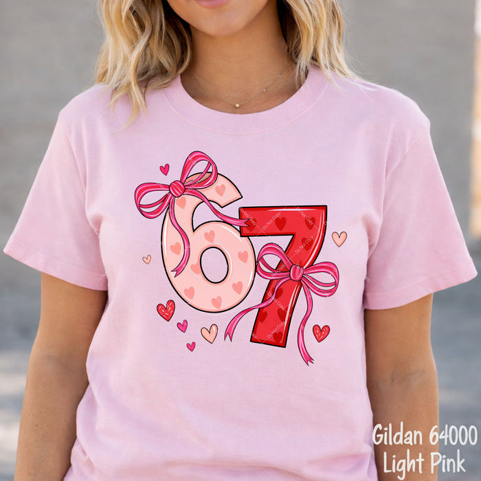 67 Valentine DTF Transfer
