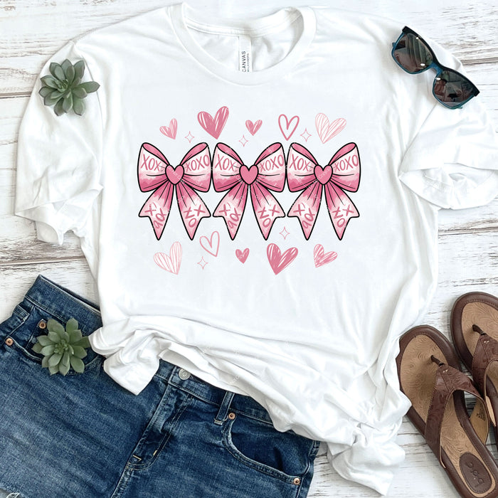 XOXO Coquette Bows DTF Transfer
