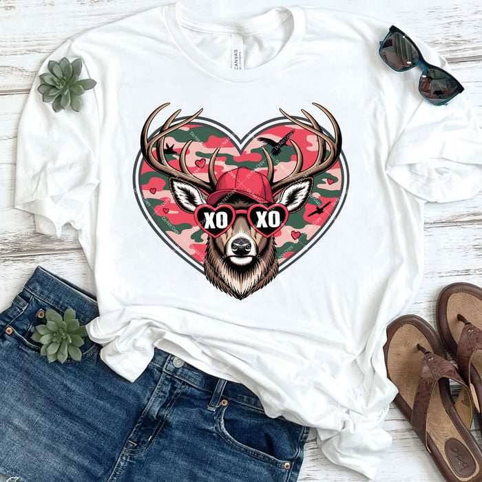 XOXO Valentine Buck DTF Transfer