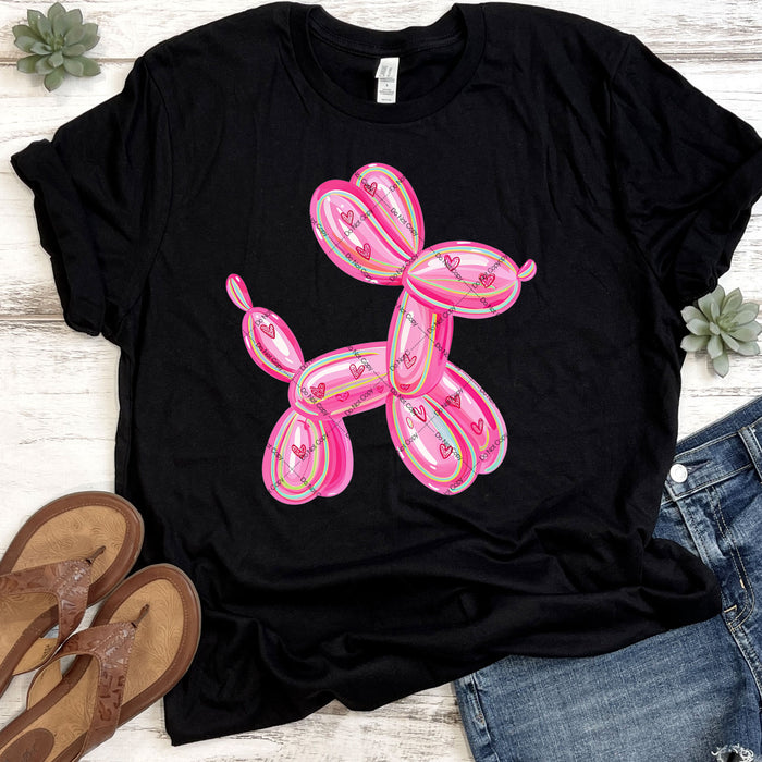 Valentine Balloon Puppy DTF Transfer