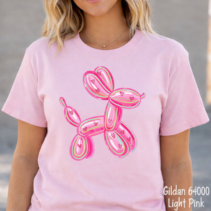 Valentine Balloon Puppy DTF Transfer