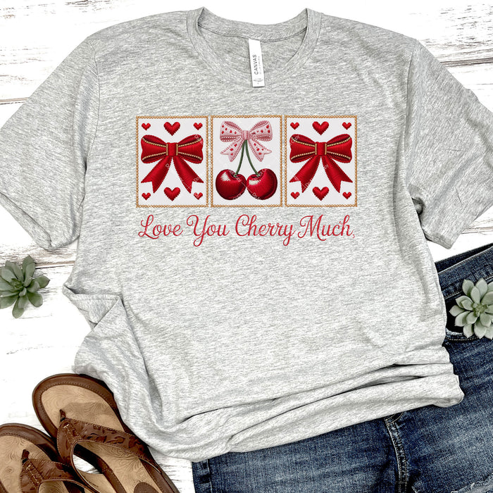 Love You Cherry Much DTF Transfer