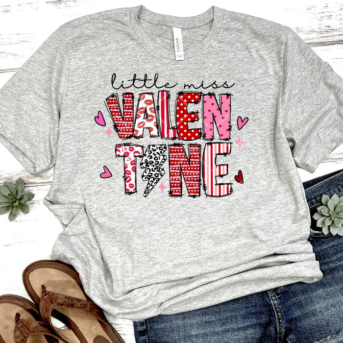 Little Miss Valentine DTF Transfer