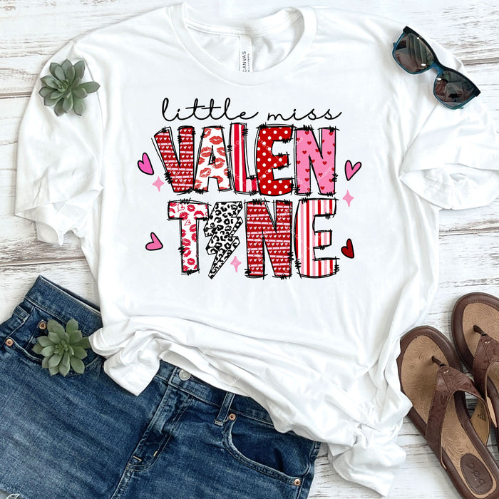 Little Miss Valentine DTF Transfer