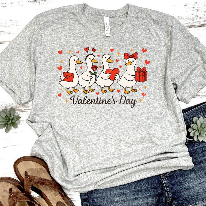 Valentine's Day Geese DTF Transfer