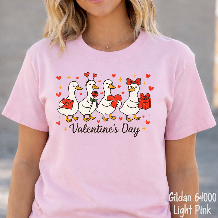 Valentine's Day Geese DTF Transfer