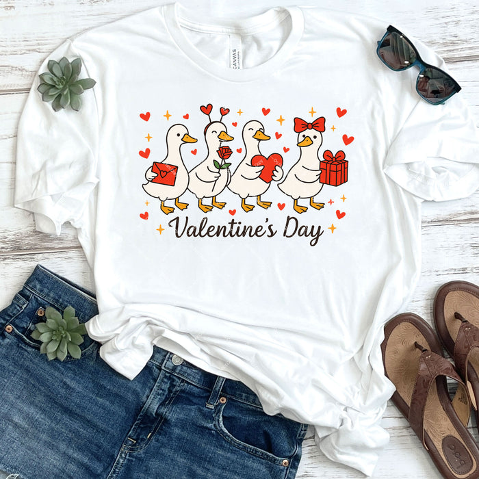 Valentine's Day Geese DTF Transfer