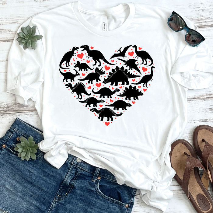 Dinosaur Heart DTF Transfer