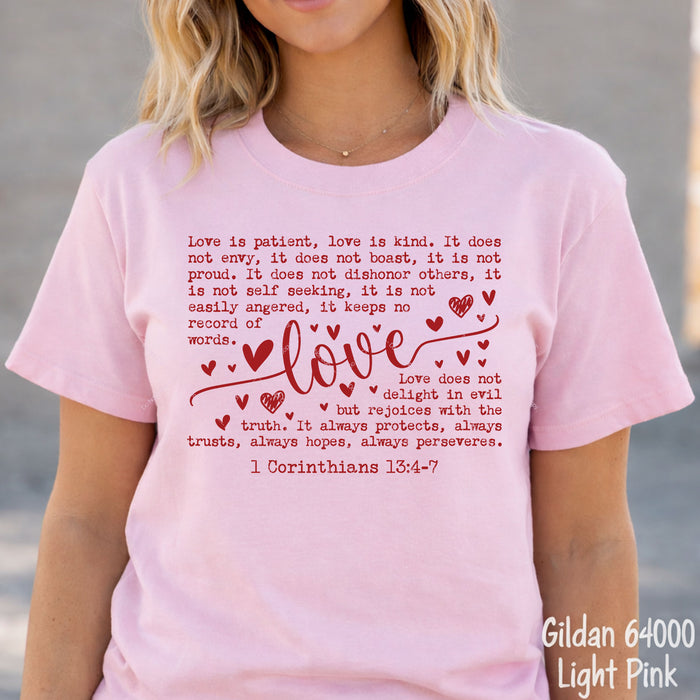 Love is... 1 Corinthians 13:4-7 DTF Transfer