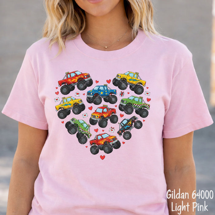 Monster Truck Heart DTF Transfer