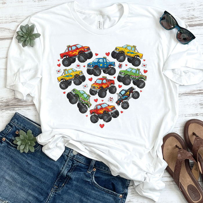 Monster Truck Heart DTF Transfer