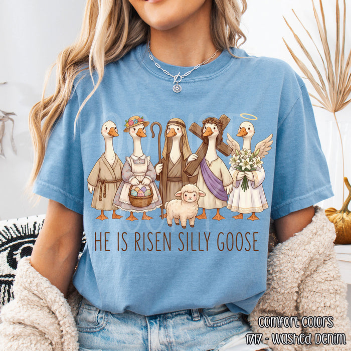 He Is Risen Silly Goose DTF Transfer