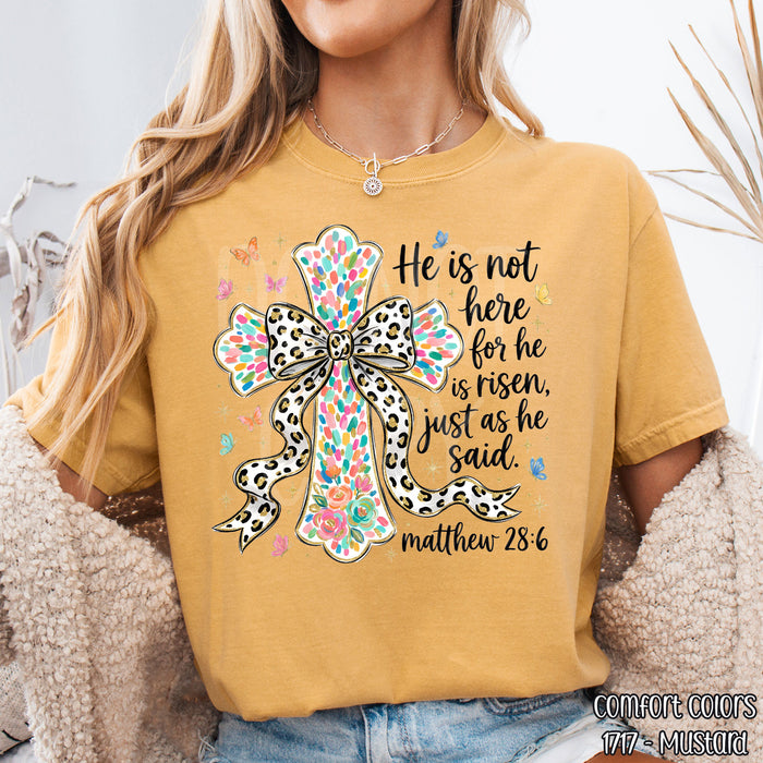 He Is Not Here For He Is Risen DTF Transfer
