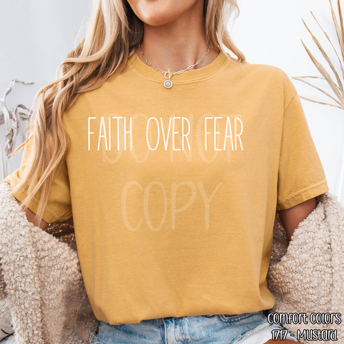 Faith Over Fear DTF Transfer