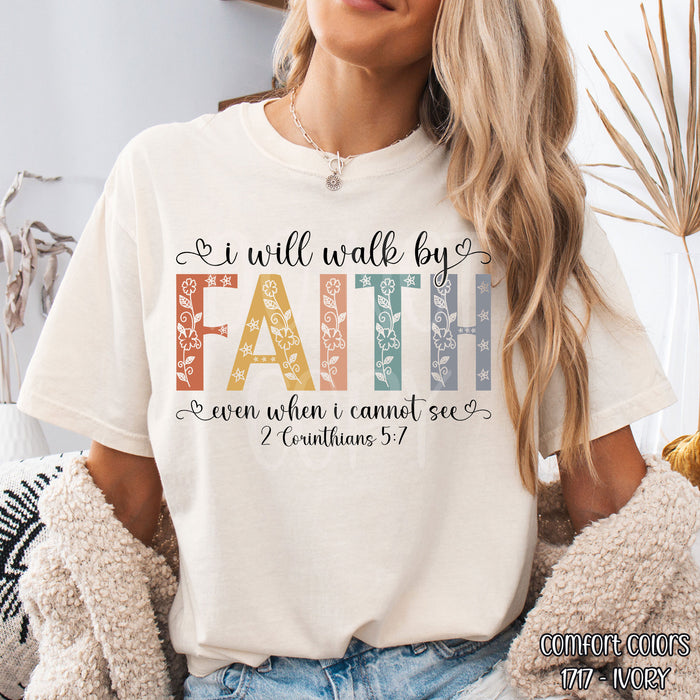 I Will Walk By Faith DTF Transfer