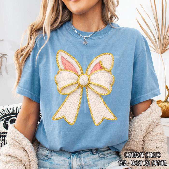 Coquette Bunny Ears Bow DTF Transfer