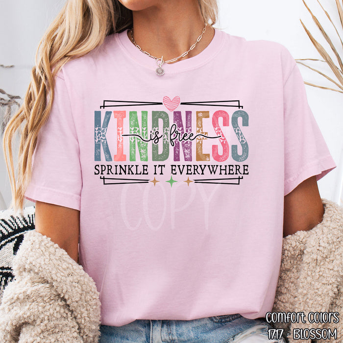 Kindness Is Free  DTF Transfer