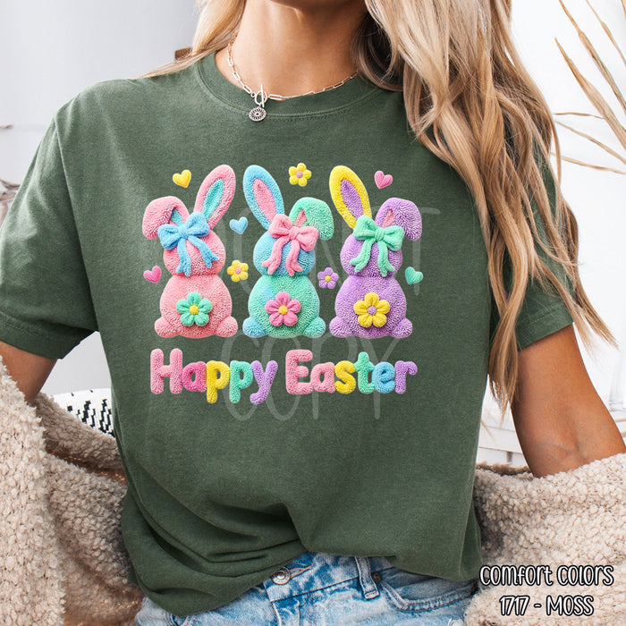 Happy Easter Bunnies  DTF Transfer