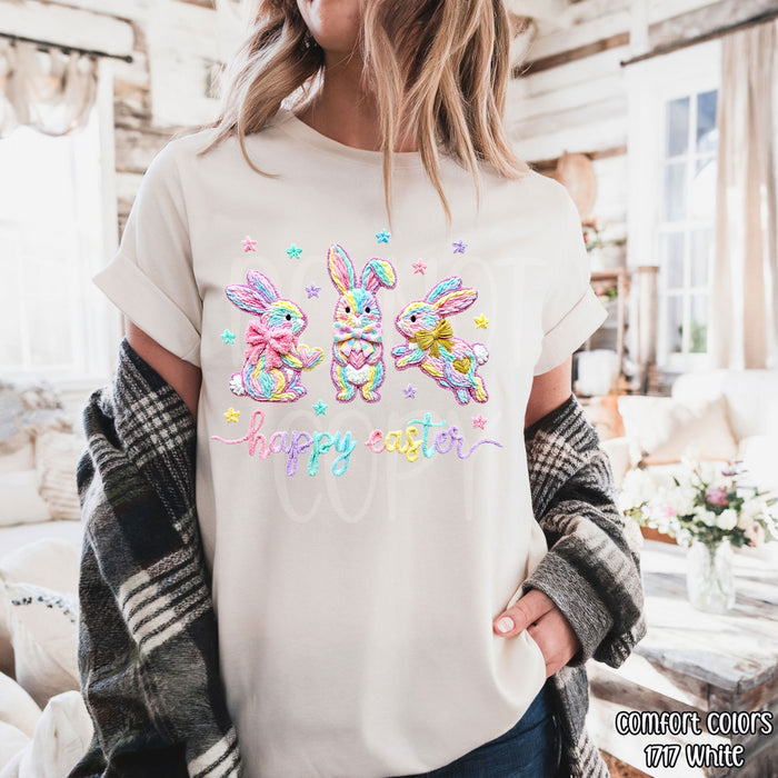 Happy Easter Bunnies  DTF Transfer