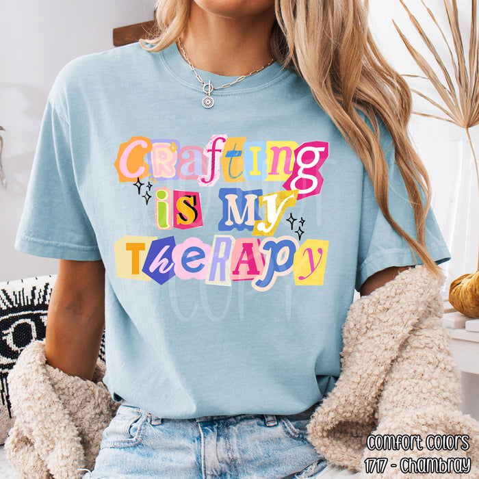 Crafting Is My Therapy DTF Transfer