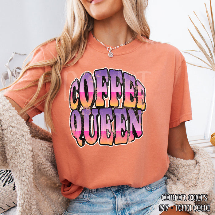 Coffee Queen DTF Transfer