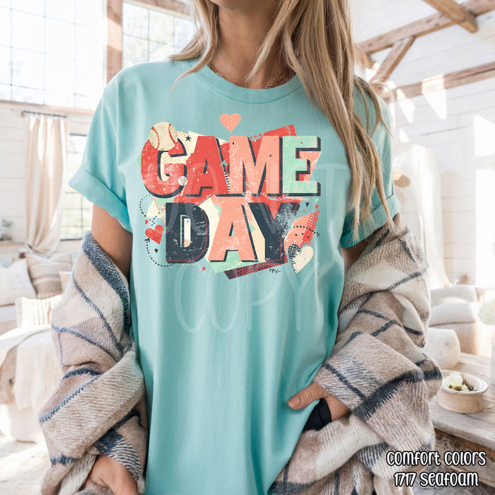 Grunge Game Day DTF Transfer