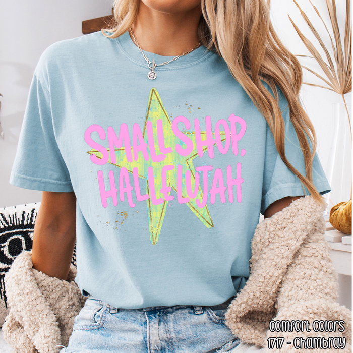 Small Shop Hallelujah DTF Transfer