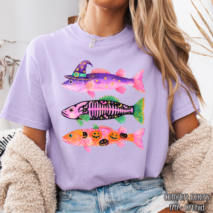 Spooky Fish Trio DTF Transfer